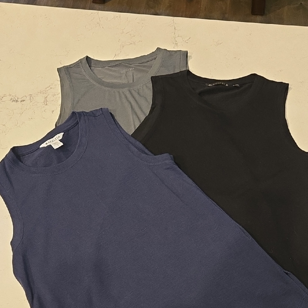 Athleta Women's Tank Tops - Black, Blue, Gray